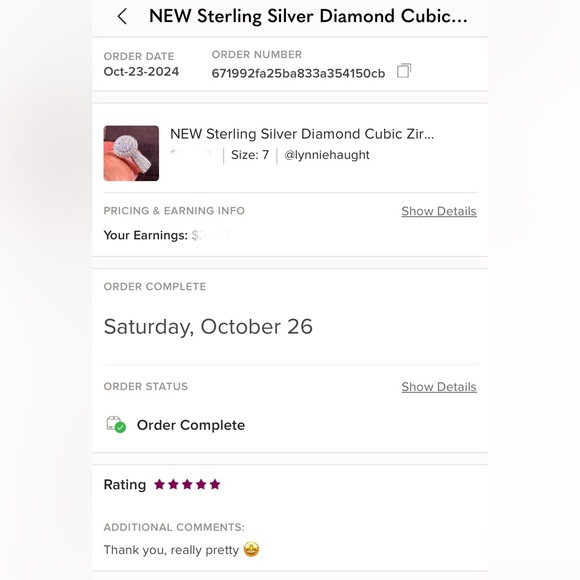 NEW Sterling Silver Diamond Cubic Zirconia Ring - Picture 8 of 8